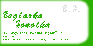 boglarka homolka business card